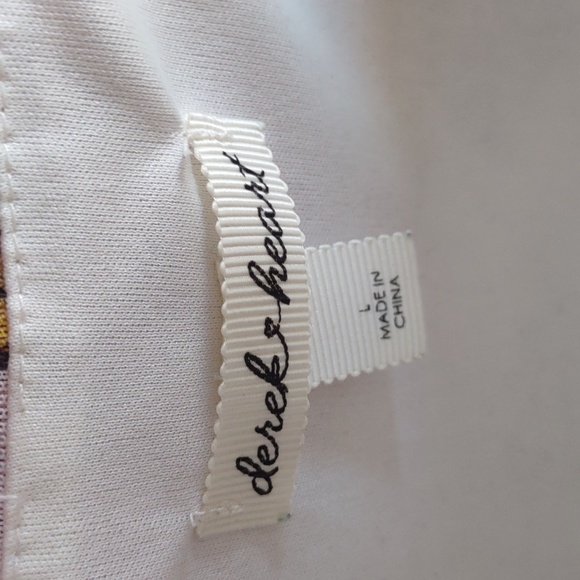 Derek Heart butterflies/newspaper high cut Bodysuit L - Picture 2 of 5